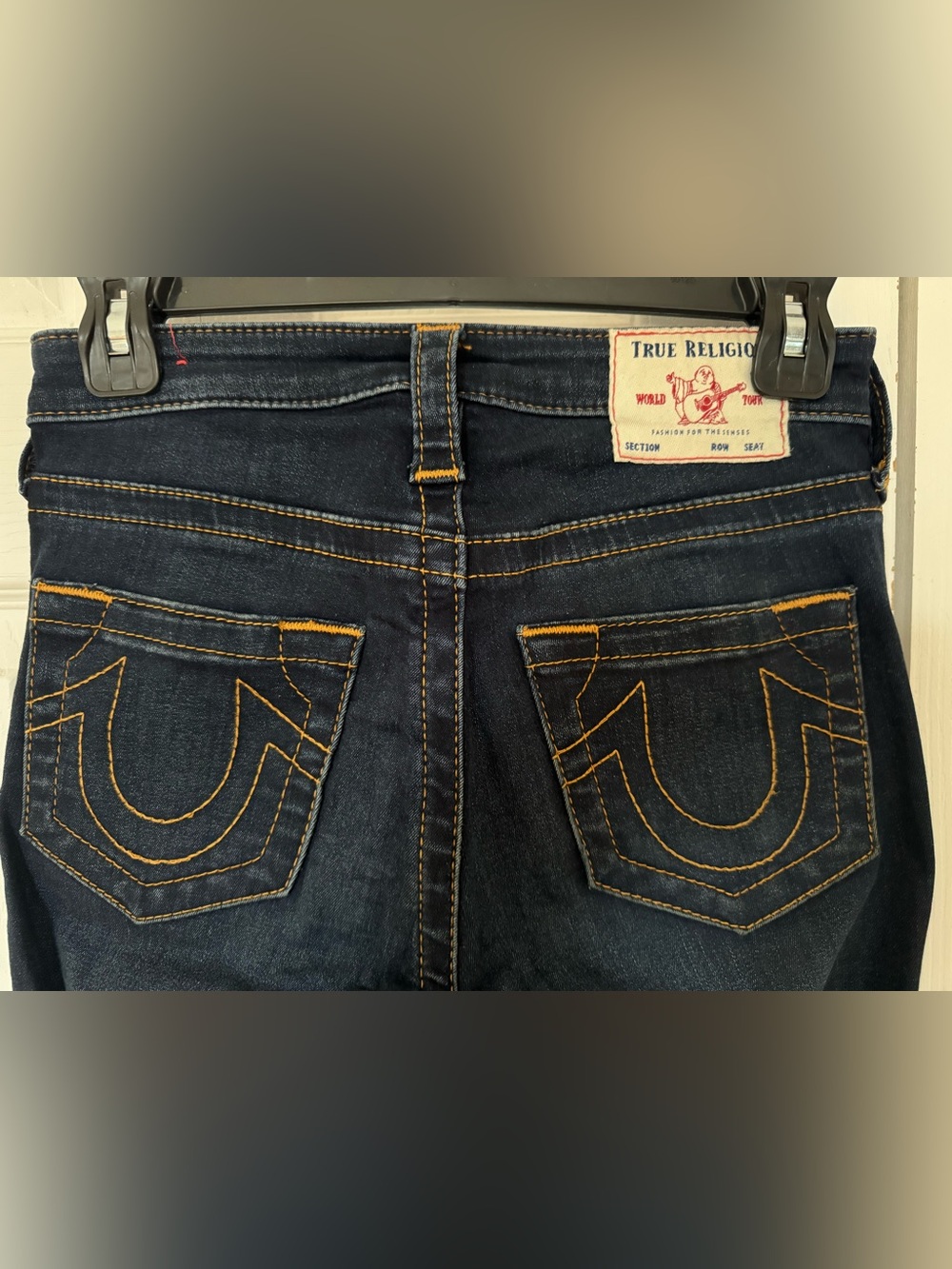 True Religion Women’s Dark Indigo High Rise Super Skinny Jeans